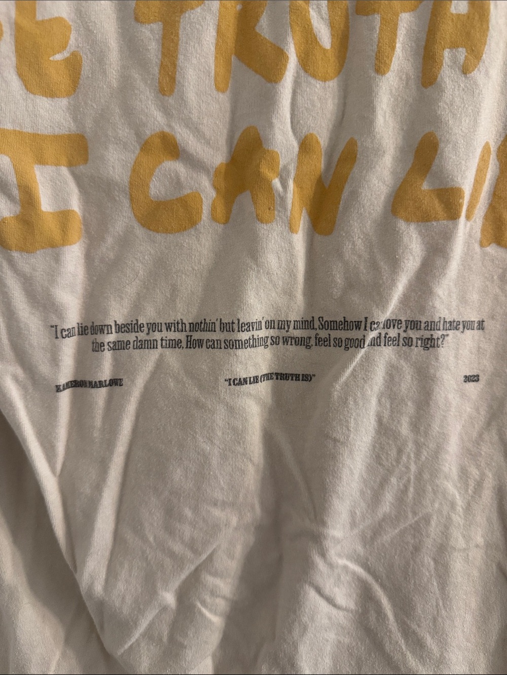 Women’s Kameron Marlowe Short Sleeve T-Shirt - Beige - Picture 5 of 5